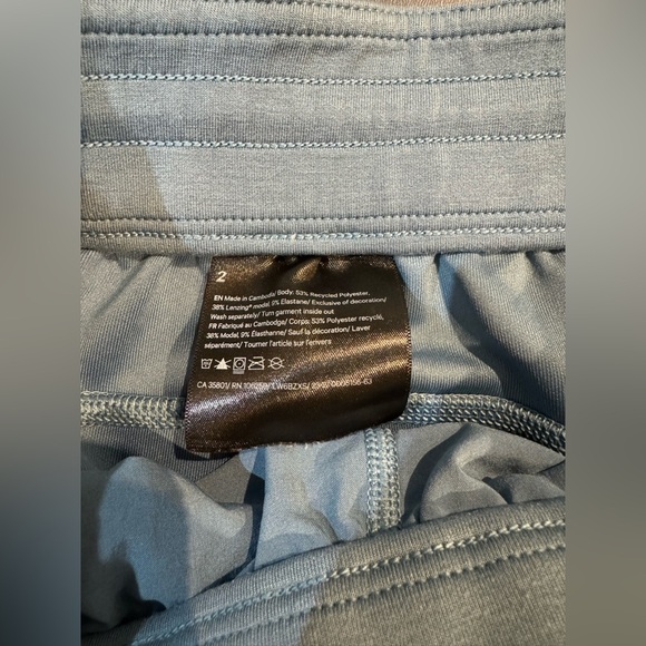 lululemon softstreme high rise straight leg cropped pant in utility blue size 2 - Picture 6 of 13